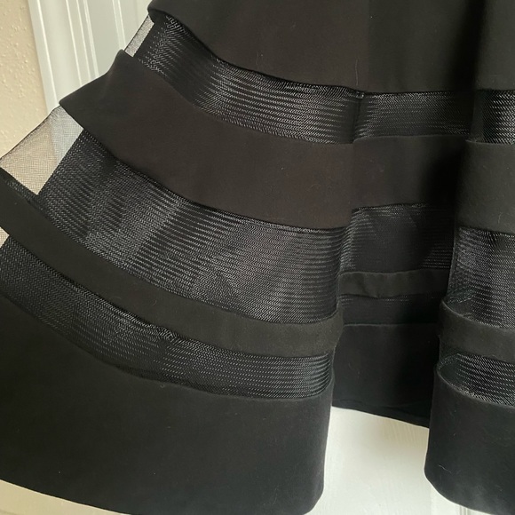 LIKE NEW Parker black mesh cutout dress small - Picture 6 of 9